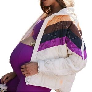 FP Movement x Hatch Printed Puffer Maternity Jacket Women’s Size Large